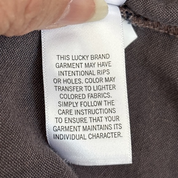 Lucky Brand Women's XS Brown Blue Distressed Plaid Full Zip‎ Lightweight Jacket - Picture 12 of 15